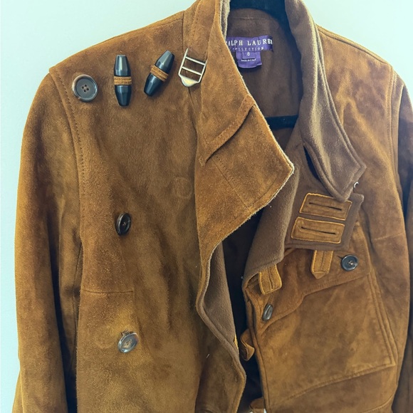Ralph Lauren Purple Label Jackets & Blazers - Ralph Lauren Purple Label, Cognac Suede Moto-Jacket *RARE*